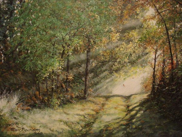 Premiers rayons un matin d'Automne. huile. 2009.