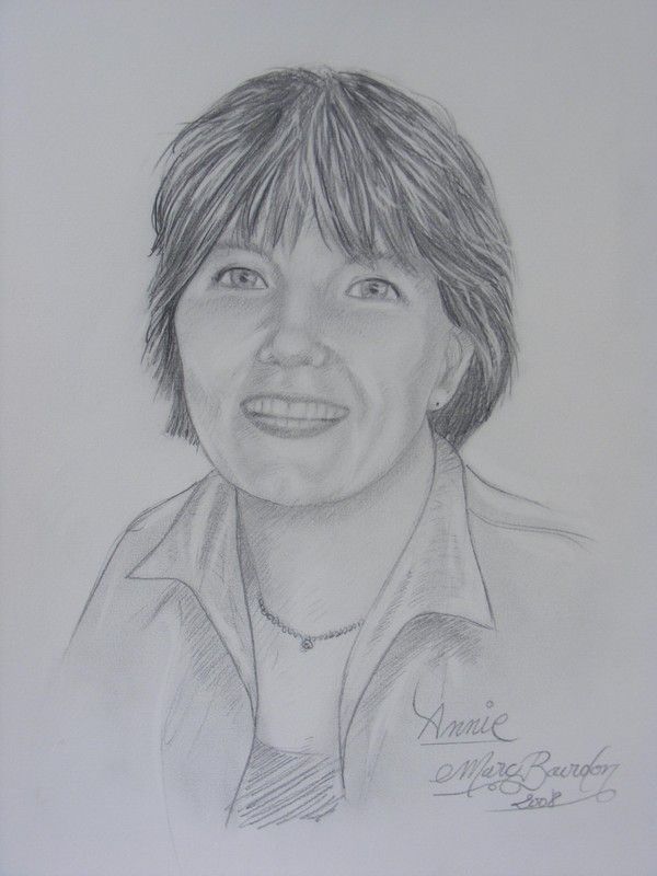 Portrait, ma Soeurette. Crayon. 50x40. 2008.